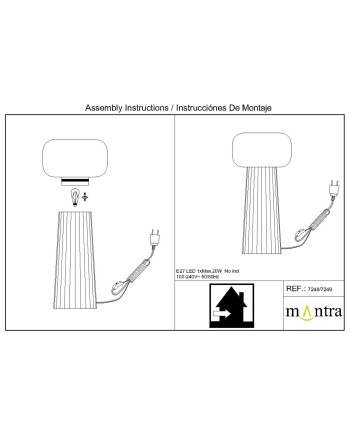 FARO * SOBREMESA LED NEGRO